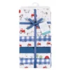 Hudson Baby Infant Boy Cotton Flannel Receiving Blankets Bundle, Boy Farm Animals, One Size