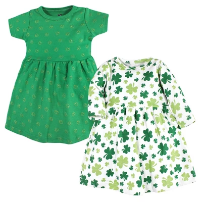 Hudson Baby Infant Girl Cotton Dresses, Shamrocks - Image 11