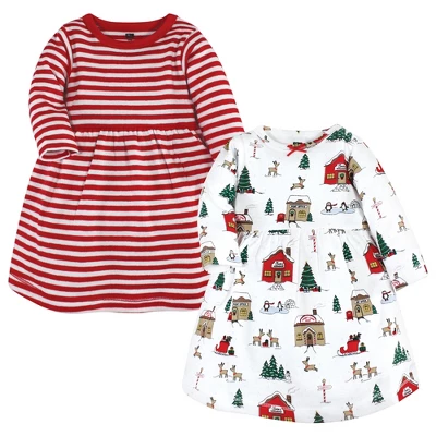 Hudson Baby Infant And Toddler Girl Cotton Dresses, North Pole - Image 16