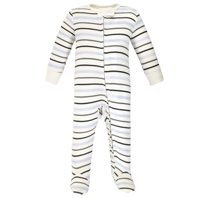 Hudson Baby Infant Boy Cotton Zipper Sleep And Play 3pk, Royal Safari