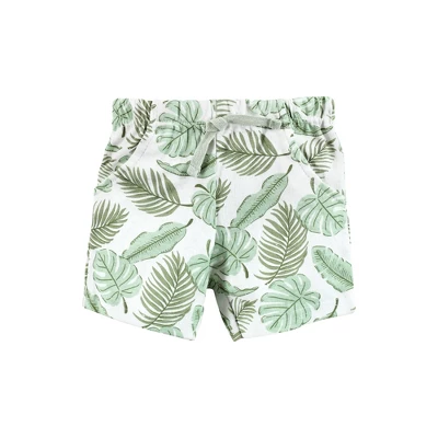 Hudson Baby Infant Boy Cotton Bodysuit, Shorts And Shoe Set, Vacay - Image 3