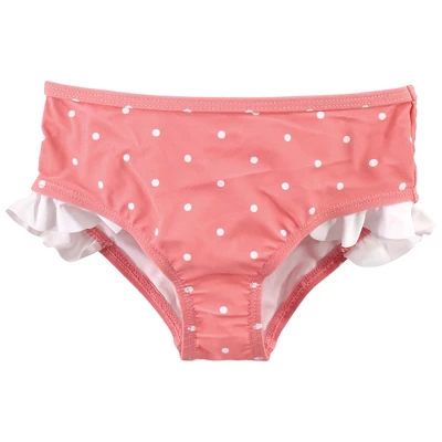 Hudson Baby Infant And Toddler Girl Swim Rashguard Set, Bonjour - Image 3