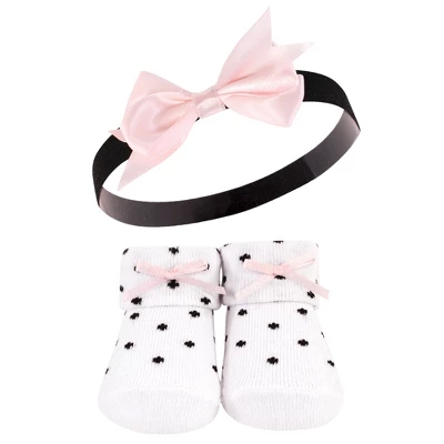 Hudson Baby Girl Headband And Socks Giftset, Gold Unicorn, One Size - Image 6