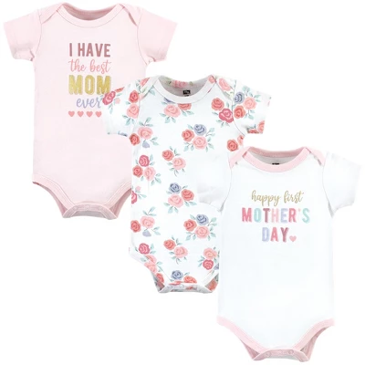 Hudson Baby Infant Girl Cotton Bodysuits, Girl Mothers Day - Image 5