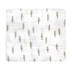 Hudson Baby Infant Boy Cotton Muslin Swaddle Blankets, Woodland 3-Pack, One Size