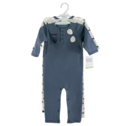 Hudson Baby Infant Boy Cotton Coveralls 3pk, Wingman