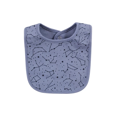 Hudson Baby Unisex Baby Cotton Bib And Sock Set, Space, One Size - Image 4