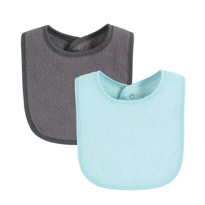 Hudson Baby Drooler Bib With Waterproof Lining, Blue Red, One Size - Image 5