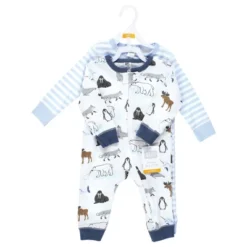 Hudson Baby Infant Boy Cotton Sleep And Play, Arctic Animals
