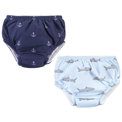 Hudson Baby Infant And Toddler Unisex Swim Diapers, Blue Gray Shark - Image 4