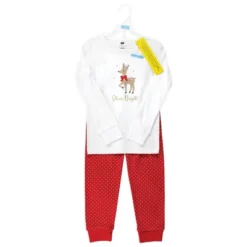 Hudson Baby Infant And Toddler Cotton Pajama Set, Fancy Rudolph