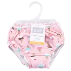 Hudson Baby Infant And Toddler Girl Swim Diapers, Ice Cream Cone