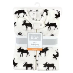 Hudson Baby Plush Sleeveless Sleeping Bag, Sack, Blanket, Moose