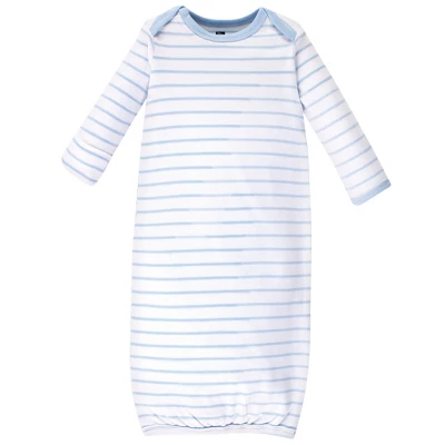 Hudson Baby Infant Boy Cotton Long-Sleeve Gowns 4pk, Mustache, 0-6 Months - Image 3