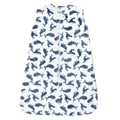Hudson Baby Infant Boy Plush Sleeping Bag, Sack, Blanket, Sleeveless Whale - Image 5