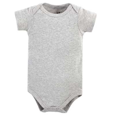 Hudson Baby Cotton Bodysuits 5pk, Prints Modern Elephant