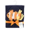 Hudson Baby Infant Boy Cotton Animal Face Hooded Towel, Clownfish, One Size