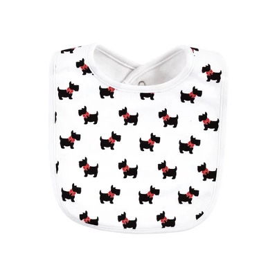 Hudson Baby Infant Girl Cotton Bibs, Scottie Dogs - Image 5