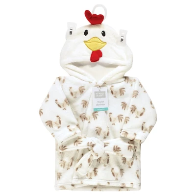 Hudson Baby Unisex Baby Plush Animal Bathrobe, Rooster, 0-9 Months