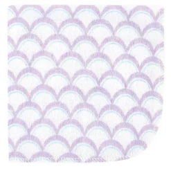 Hudson Baby Infant Girl Rayon From Bamboo Washcloth Bundle, Sea Shells, One Size