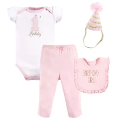 Hudson Baby Infant Girl Birthday Boxed Giftset, Birthday Girl, 12-18 Months