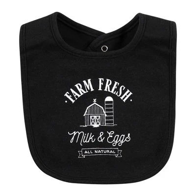 Hudson Baby Unisex Baby Cotton Bibs, Neutral Farm, One Size - Image 6