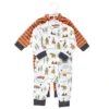Hudson Baby Infant Boy Plush Jumpsuits, Camping