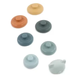 Hudson Baby Infant And Toddler Silicone Stacking Toy, Bear, One Size