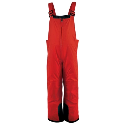 Hudson Baby Unisex Snow Bib Overalls, Solid Red - Image 7