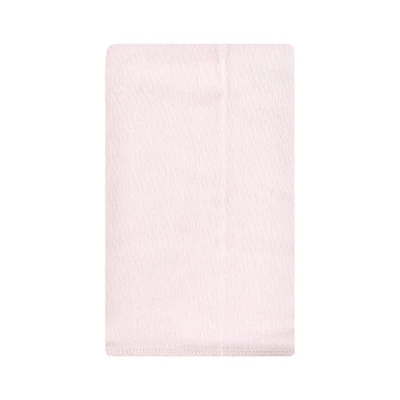 Hudson Baby Infant Girl Cotton Flannel Burp Cloths, Pink Tulips, One Size - Image 3
