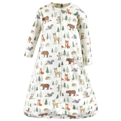 Hudson Baby Long Sleeve Cotton Jersey Sleeping Bag, Forest Animals - Image 2