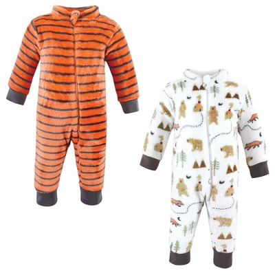 Hudson Baby Infant Boy Plush Jumpsuits, Camping - Image 6