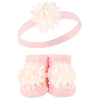 Hudson Baby Girl Headband And Socks Giftset, Boho, One Size - Image 4