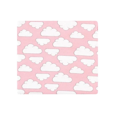 Hudson Baby Infant Girl Cotton Flannel Receiving Blankets, Girl New Elephant, One Size - Image 5