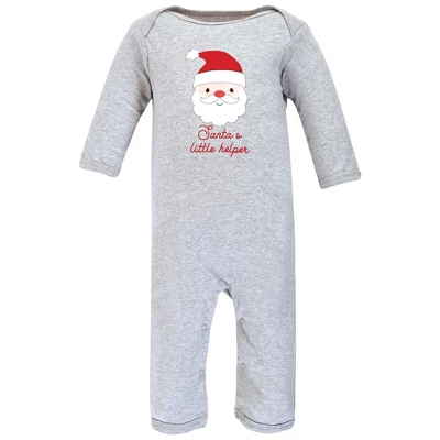 Hudson Baby Unisex Baby Cotton Coveralls, Santa Reindeer - Image 2