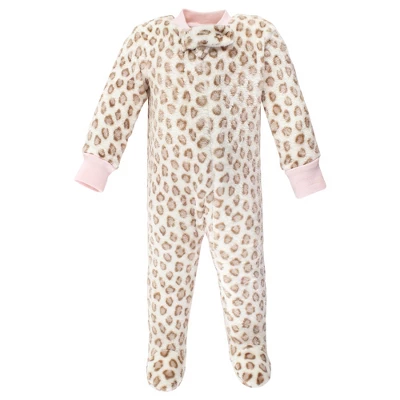 Hudson Baby Infant Girl Plush Sleep And Play, Blush Rose - Image 3