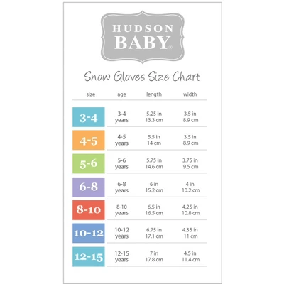 Hudson Baby Unisex Snow Gloves, Heather Navy - Image 2