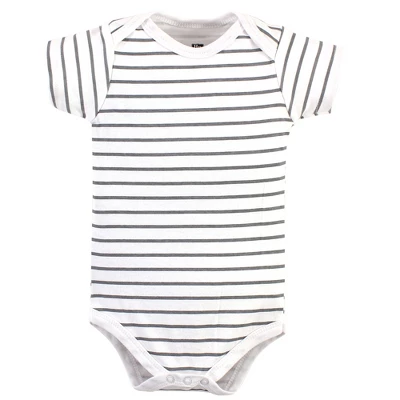 Hudson Baby Cotton Bodysuits 5pk, Prints Modern Elephant - Image 2