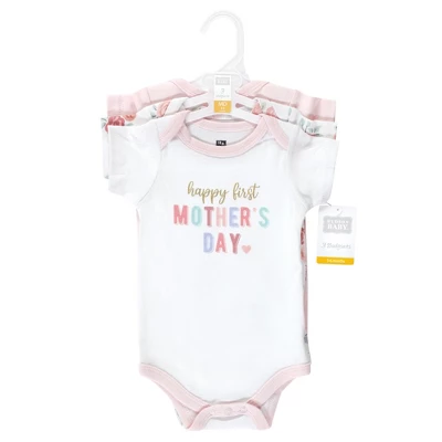 Hudson Baby Infant Girl Cotton Bodysuits, Girl Mothers Day