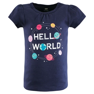 Hudson Baby Infant And Toddler Girl Short Sleeve T-Shirts, Magical World - Image 2