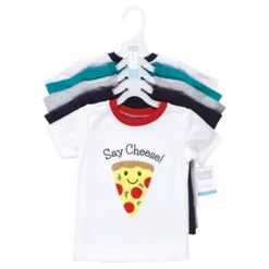Hudson Baby Infant And Toddler Boy Short Sleeve T-Shirts, Fun Food