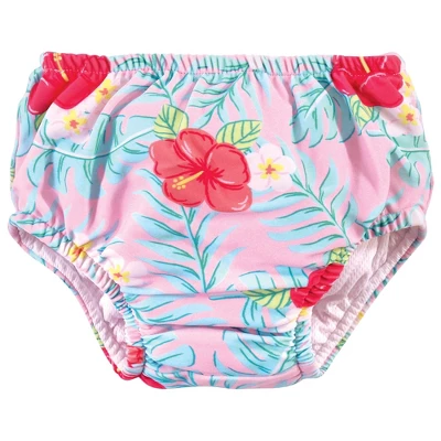 Hudson Baby Infant And Toddler Girl Swim Diapers, Tropical Floral - Image 2