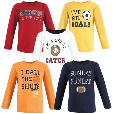 Hudson Baby Infant And Toddler Boy Long Sleeve T-Shirts, Sports - Image 7