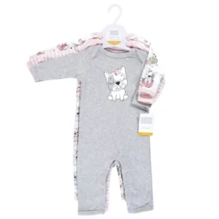Hudson Baby Infant Girl Cotton Coveralls, Girl Whimsical Dog