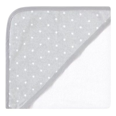 Hudson Baby Unisex Baby Cotton Rich Hooded Towels, Modern Elephant, One Size - Image 2