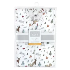 Hudson Baby Unisex Baby Cotton Sleeveless Wearable Sleeping Bag, Sack, Blanket, Woodland Friends