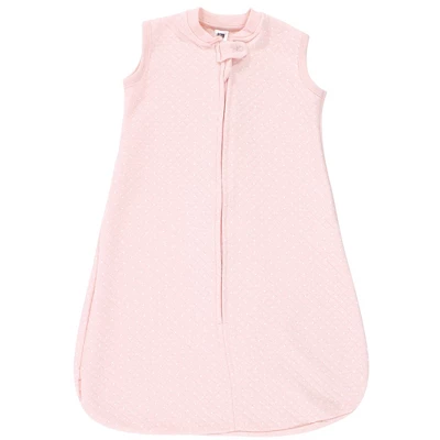 Hudson Baby Infant Girl Premium Quilted Sleeveless Sleeping Bag And Wearable Blanket, Pink Safari - Image 2