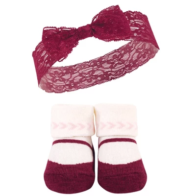 Hudson Baby Girl Headband And Socks Giftset, Boho, One Size - Image 6