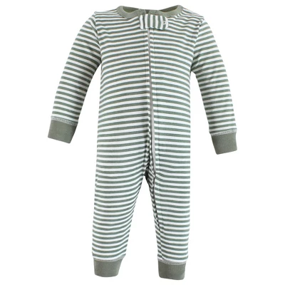 Hudson Baby Cotton Sleep And Play, Blue Green Dino - Image 4