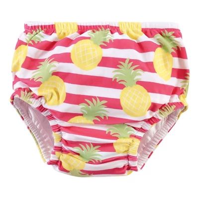 Hudson Baby Infant And Toddler Girl Swim Diapers, Tropical Floral - Image 3